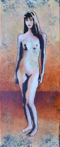 emiliano---stella---figura-femminile---tecnica---mista---su---tela---50x20cm---popart-streetart---informalart-portrait----