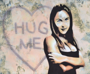 Emiliano-Stella-hug-me-tecnica-mista-su-tessuto-80x65cm-2012