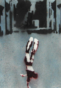 senza titolo 25 - tratto da Una pausa..riflessiva - dvd colore sonoro 2006 - mixed on paper - 35x50cm
